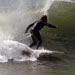 Eric Montie surfing