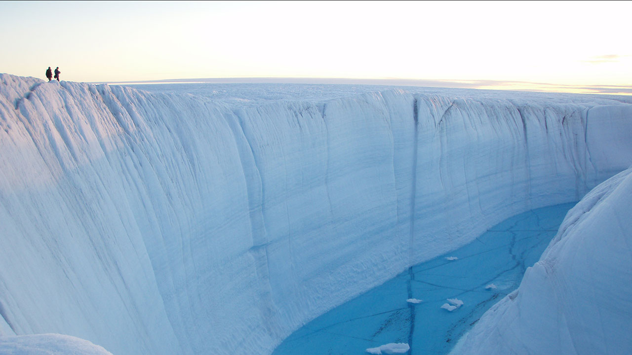 Greenland crevasse