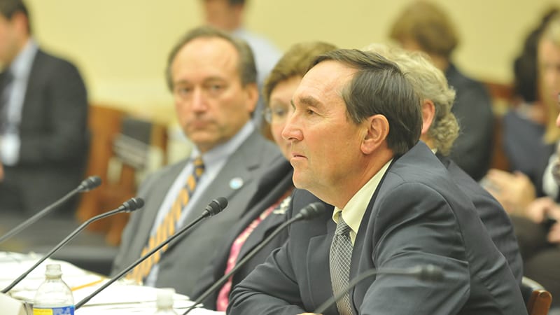 Anderson testifying before Congress