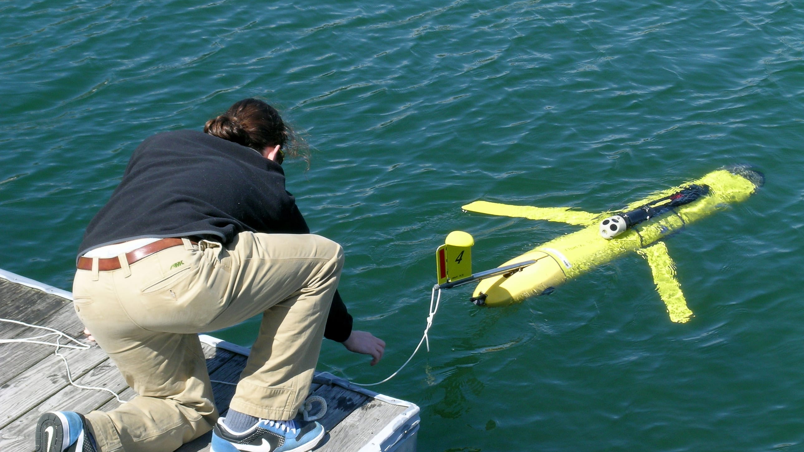 Glider launch from dock