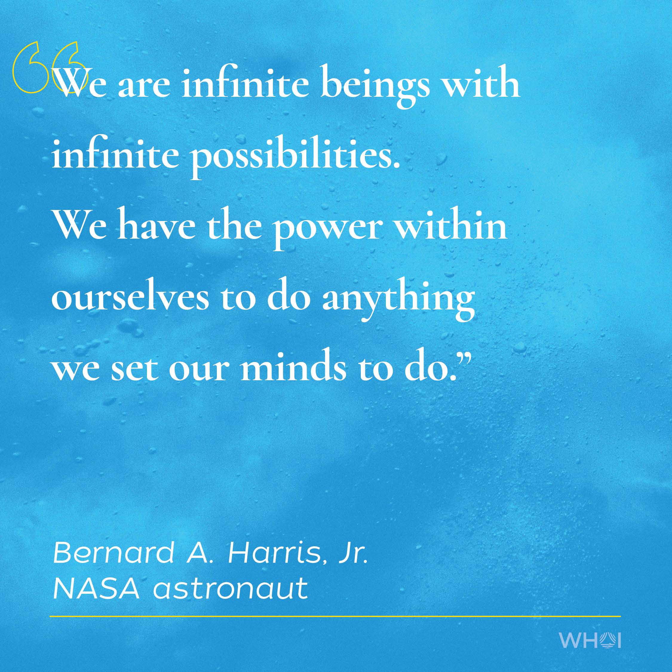 Bernard A. Harris, Jr. Quote
