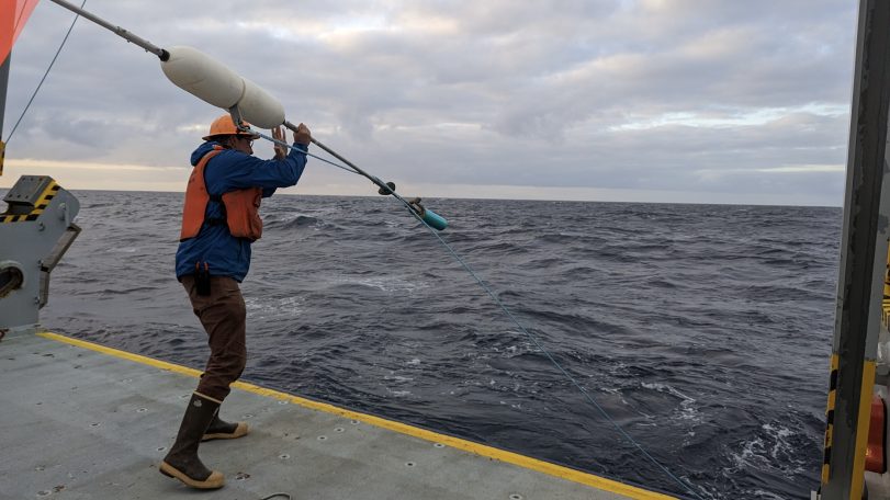 Ben Van Mooy and a Sediment Trap