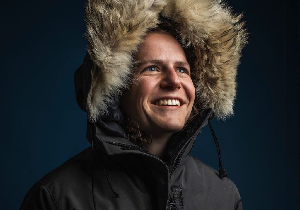 WHOI Assistant Scientist Madison Smith, ready for Arctic weather. (Photo by Daniel Hentz © Woods Hole Oceanographic Institution) 